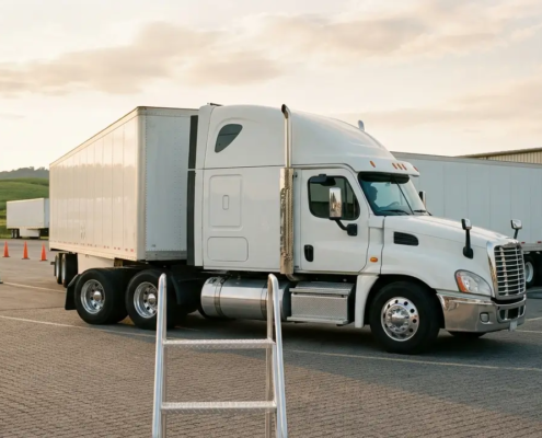 CDL Class A license allowing drivers to operate tractor trailers and heavy combination vehicles in the United States